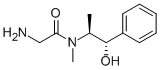 (+)-2-氨基-n-[(1s,2s)-(2-羟基-1-甲基-2-苯基)乙基]-n-甲基乙酰胺结构式_170115-96-5结构式