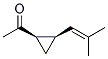 Ethanone, 1-[2-(2-methyl-1-propenyl)cyclopropyl]-, cis-(9ci) Structure,170303-18-1Structure