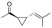 Ethanone, 1-[2-(2-methyl-1-propenyl)cyclopropyl]-, trans-(9ci) Structure,170303-19-2Structure