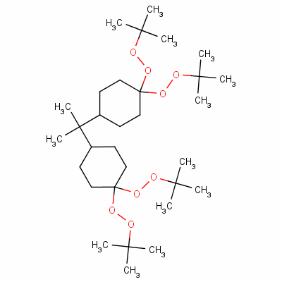 2,2-Di(4,4-di(tert-butylperoxy)cyclohexyl)propane Structure,1705-60-8Structure