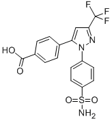 4-[1-[4-(氨基磺酰基)苯基]-3-(三氟甲基)-1H-吡唑-5-基]-苯甲酸结构式_170571-01-4结构式