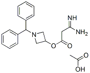 3-氨基-3-亚氨基丙酸1-(二苯甲基)-3-氮杂环丁酯乙酸盐结构式_170749-59-4结构式