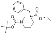 3-苄基哌啶-1,3-二羧酸1-叔丁酯 3-乙酯结构式_170842-80-5结构式