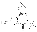 (2S,4r)-4-hydroxy-1,2-pyrrolidinedicarboxylic acid 1,2-bis(1,1-dimethylethyl) ester Structure,170850-75-6Structure