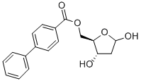 (2R,3s)-5-hydroxy-2-(((4-methylbenzoyl)oxy)methyl)tetrahydrofuran-3-yl 4-methylbenzoate Structure,17117-72-5Structure