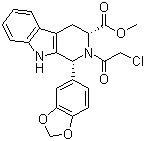 (6R,12ar)-methyl 1,2,3,4-tetrahydro-2-chloroacetyl- 1-(3,4-methylenedioxyphenyl)-9h-pyrido[3,4-b]indole-3-carboxylate Structure,171489-59-1Structure