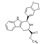 (1R,3r)-methyl-1,2,3,4-tetrahydro-1-(3,4-methylenedioxyphenyl)-9h-pyrido[3,4-b]indole-3-carboxylate Structure,171596-41-1Structure