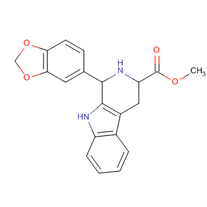 (1R,3S)-1-(1,3-苯并二氧杂环戊烯l-5-基)-2,3,4,9-四氢-1H-吡啶并[3,4-b]吲哚-3-羧酸甲酯结构式_171596-44-4结构式