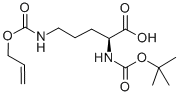 N-α-Boc-N-δ-allyloxycarbonyl-L-ornithine Structure,171820-74-9Structure