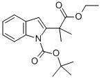 Tert-butyl 2-(2-(ethoxycarbonyl)propan-2-yl)-1h-indole-1-carboxylate Structure,172226-79-8Structure