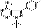 1-(Tert-butyl)-3-(p-tolyl)-1h-pyrazolo[3,4-d]pyrimidin-4-amine Structure,172889-26-8Structure