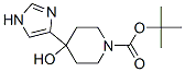 4-Hydroxy-4-(1H-imidazol-4-yl)piperidine-1-carboxylic acid tert-butyl ester Structure,173469-30-2Structure