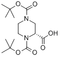 (R)-1-n-boc-4-n-boc-piperazine-2-carboxylic acid Structure,173774-48-6Structure