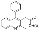 (2-Methyl-4-phenylquinolin-3-yl)acetic acid hydrochloride Structure,17401-15-9Structure