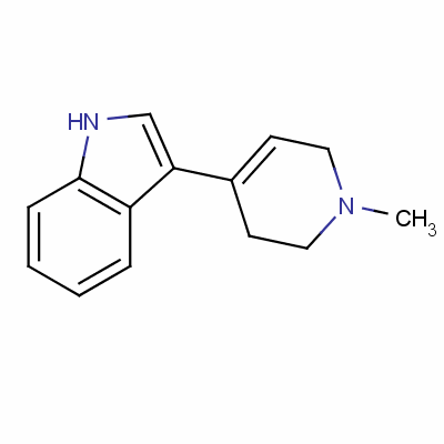 3-(1,2,3,6-Tetrahydro-1-methyl-4-pyridinyl)-1h-indole Structure,17403-03-1Structure