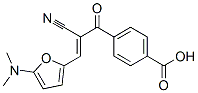 (9ci)-4-[2-氰基-3-[5-(二甲基氨基)-2-呋喃]-1-氧代-2-丙烯基]-苯甲酸结构式_174614-63-2结构式