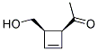 Ethanone, 1-[4-(hydroxymethyl)-2-cyclobuten-1-yl]-, cis-(9ci) Structure,174712-74-4Structure