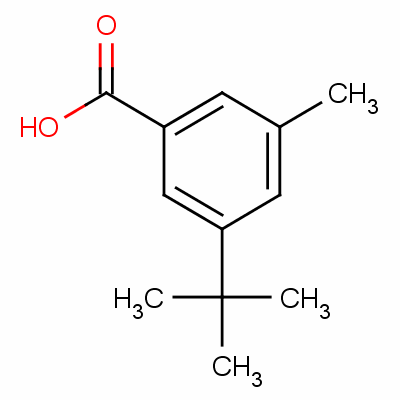 3-叔丁基-5-甲基苯甲酸结构式_17484-28-5结构式