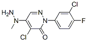 4-氯-2-(3-氯-4-氟苯基)-5-(1-甲基肼基)-3-(2h)-哒嗪酮结构式_175135-72-5结构式