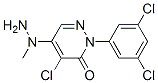 4-氯-2-(3,5-三氟苯基)-5-(1-甲基肼基)-2,3-二氢哒嗪-3-酮结构式_175135-84-9结构式