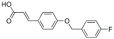 3-(4-(4-Fluorobenzyloxy)phenyl)acrylic acid Structure,175136-19-3Structure