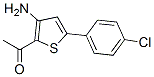 1-[3-氨基-5-(4-氯苯基)-2-噻吩基]乙烷-1-酮结构式_175137-02-7结构式