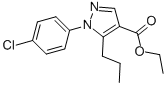 Ethyl1-(4-chlorophenyl)-5-propyl-1h-pyrazole-4-carboxylate Structure,175137-16-3Structure