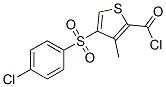 4-[(4-Chlorophenyl)sulfonyl]-3-methylthiophene-2-carbonyl chloride Structure,175137-66-3Structure