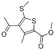 Methyl 4-acetyl-3-methyl-5-(methylthio)thiophene-2-carboxylate Structure,175201-84-0Structure