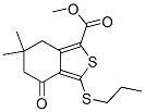 Methyl 6,6-dimethyl-4-oxo-3-(propylthio)-4,5,6,7-tetrahydrobenzo[c]thiophene-1-carboxylate Structure,175202-42-3Structure