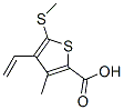 3-Methyl-5-(methylthio)-4-vinylthiophene-2-carboxylic acid Structure,175202-63-8Structure