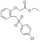 Ethyl 2-(2-{[(4-chlorophenyl)sulfonyl]methyl}phenoxy)acetate Structure,175202-86-5Structure