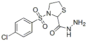 3-[(4-Chlorophenyl)sulfonyl]-1,3-thiazolane-2-carbohydrazide Structure,175203-14-2Structure