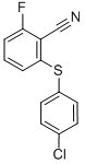 2-Fluoro-6-(4-chlorophenylthio)benzonitrile Structure,175204-12-3Structure