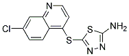 2-氨基-5-(7-氯喹啉-4-基硫代)-1,3,4-噻二唑结构式_175204-98-5结构式