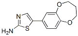 2-氨基-5-(3,4-三亚甲基二氧基苯基)噻唑结构式_175205-03-5结构式