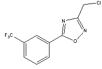 3-Chloromethyl-5-[3-(trifluoromethyl)phenyl]-1,2,4-oxadiazole Structure,175205-63-7Structure