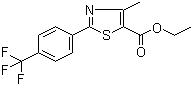 2-[4-(三氟甲基)]苯基-4-甲基-5-噻唑甲酸乙酯结构式_175277-03-9结构式