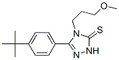 3-[4-(叔丁基)苯基]-4-(3-甲氧基丙基)-4,5-二氢-1H-1,2,4-噻唑-5-硫酮结构式_175334-68-6结构式