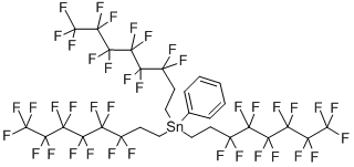 Tris(3,3,4,4,5,5,6,6,7,7,8,8,8-tridecafluorooctyl)phenyltin Structure,175354-30-0Structure