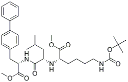 L-alanine, 3-[1,1-biphenyl]-4-yl-n-[n-[5-[[(1,1-dimethylethoxy)carbonyl]amino]-1-(methoxycarbonyl)pentyl]-l-leucyl]-, methyl ester, (s)-(9ci) Structure,175422-88-5Structure