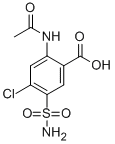 2-(乙酰基氨基)-5-(氨基磺酰基)-4-氯苯甲酸结构式_17560-54-2结构式