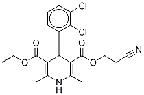 1,4-Dihydro-2,6-dimethyl-3-(2-cyanoethoxycarbonyl)-5-ethoxycarbonyl-4-(2,3-dichlorophenyl)pyridine Structure,175688-78-5Structure