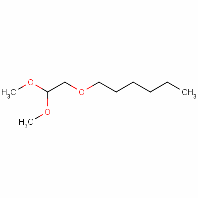 Hexane, 1-(2,2-dimethoxyethoxy)- Structure,17597-95-4Structure