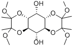 3,4-O-[(1R,2R)-1,2-二甲氧基-1,2-二甲基-1,2-乙二基]-1,6-O-[(1S,2S)-1,2-二甲氧基-1,2-二甲基-1,2-乙二基]-D-myo-肌醇结构式_176798-27-9结构式