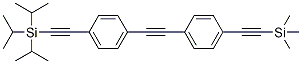 Triisopropyl((4-((4-((trimethylsilyl)ethynyl)phenyl)ethynyl)phenyl)ethynyl)silane Structure,176977-35-8Structure