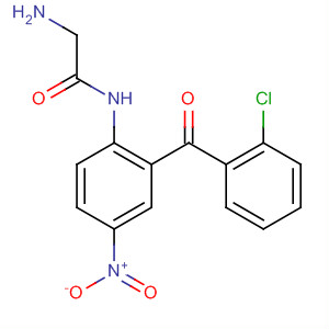 2-氨基-N-[2-(2-氯苯甲酰基)-4-硝基苯基]乙酰胺结构式_17714-02-2结构式