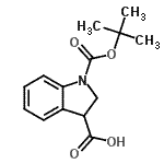 1-Boc-2,3-dihydro-indole-3-carboxylic acid Structure,177201-79-5Structure