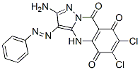 (9ci)-2-氨基-6,7-二氯-3-(苯基氮杂)-吡唑并[5,1-b]喹唑啉-5,8,9(4h)-三酮结构式_177420-07-4结构式