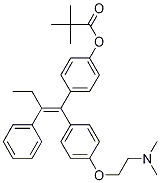 (E)-1-[4-[2-(n,n-dimethylamino)ethoxy]phenyl]-1-[4-(trimethylacetoxy)phenyl]-2-phenylbut-1-ene Structure,177748-19-5Structure